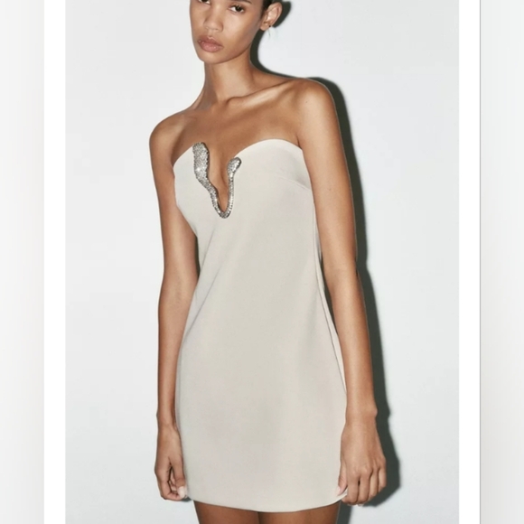 Zara Jeweled Short Dress - Picture 2 of 5